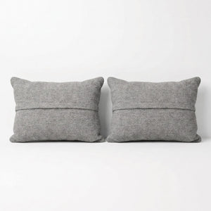 Turkish Rug Pillow Cover Set of 2 | 16'' x 23'' - back with hidden zipper