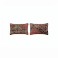 Turkish Rug Pillow Cover Set of 2 | 16'' x 24'' - front view