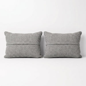Turkish Rug Pillow Cover Set of 2 | 16'' x 24'' - back with hidden zipper