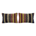 Turkish Kilim Pillow Cover Set of 2 | 16'' x 24'' - front view