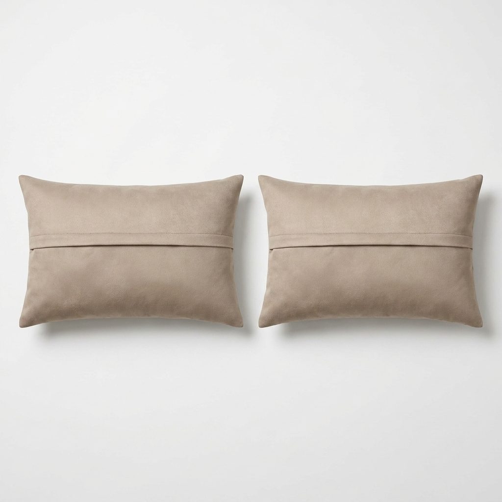 Turkish Kilim Pillow Cover Set of 2 | 16'' x 24'' - back with hidden zipper
