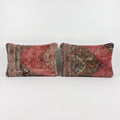 Turkish Rug Pillow Cover Set of 2 | 16'' x 24'' - front view