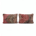Turkish Rug Pillow Cover Set of 2 | 16'' x 24'' - front view