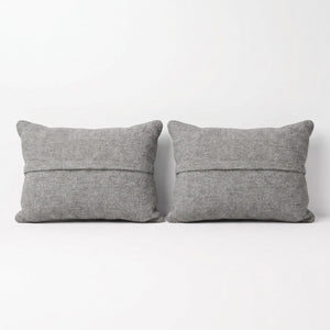 Turkish Rug Pillow Cover Set of 2 | 16'' x 24'' - back with hidden zipper