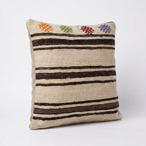 Turkish Rug Pillow Cover | 23'' x 23'' - left angle