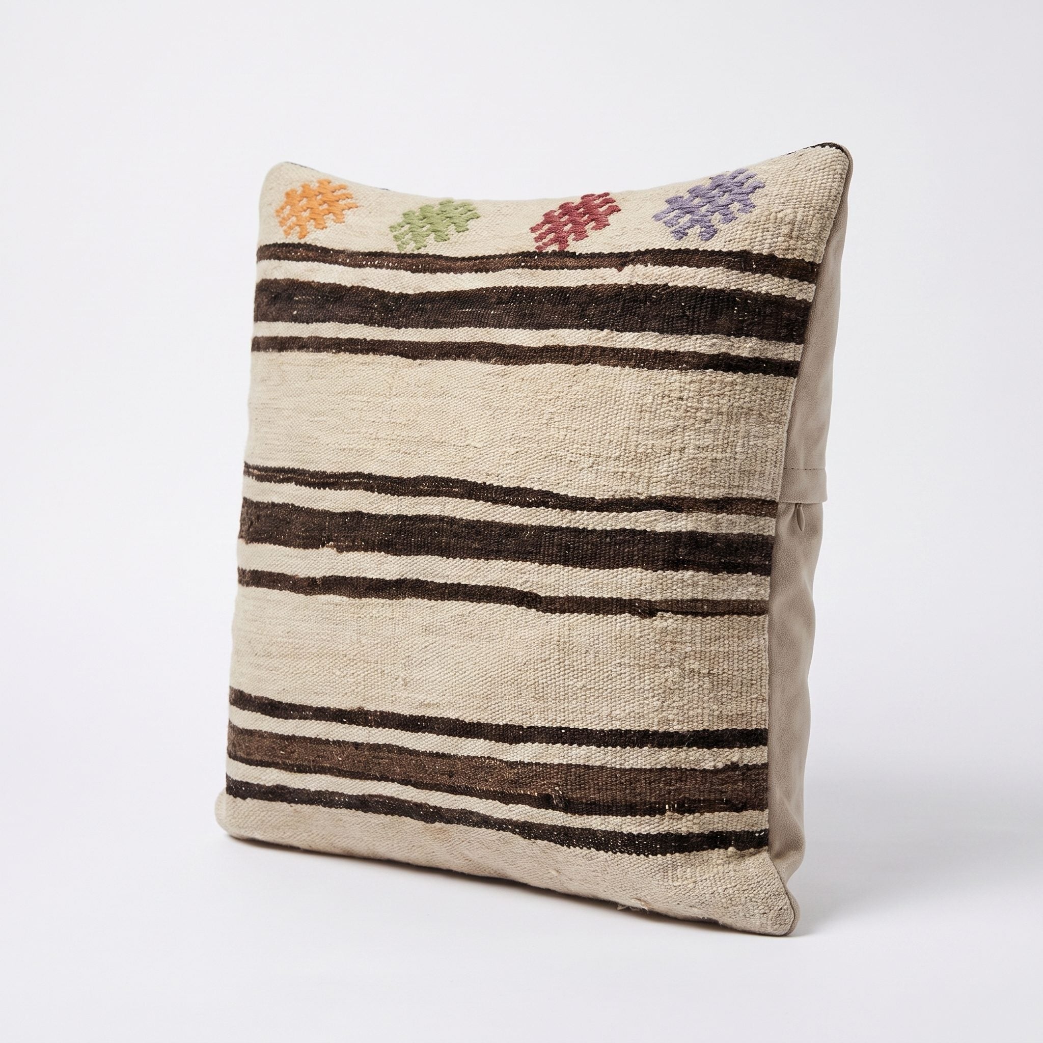 Turkish Rug Pillow Cover | 23'' x 23'' - right angle