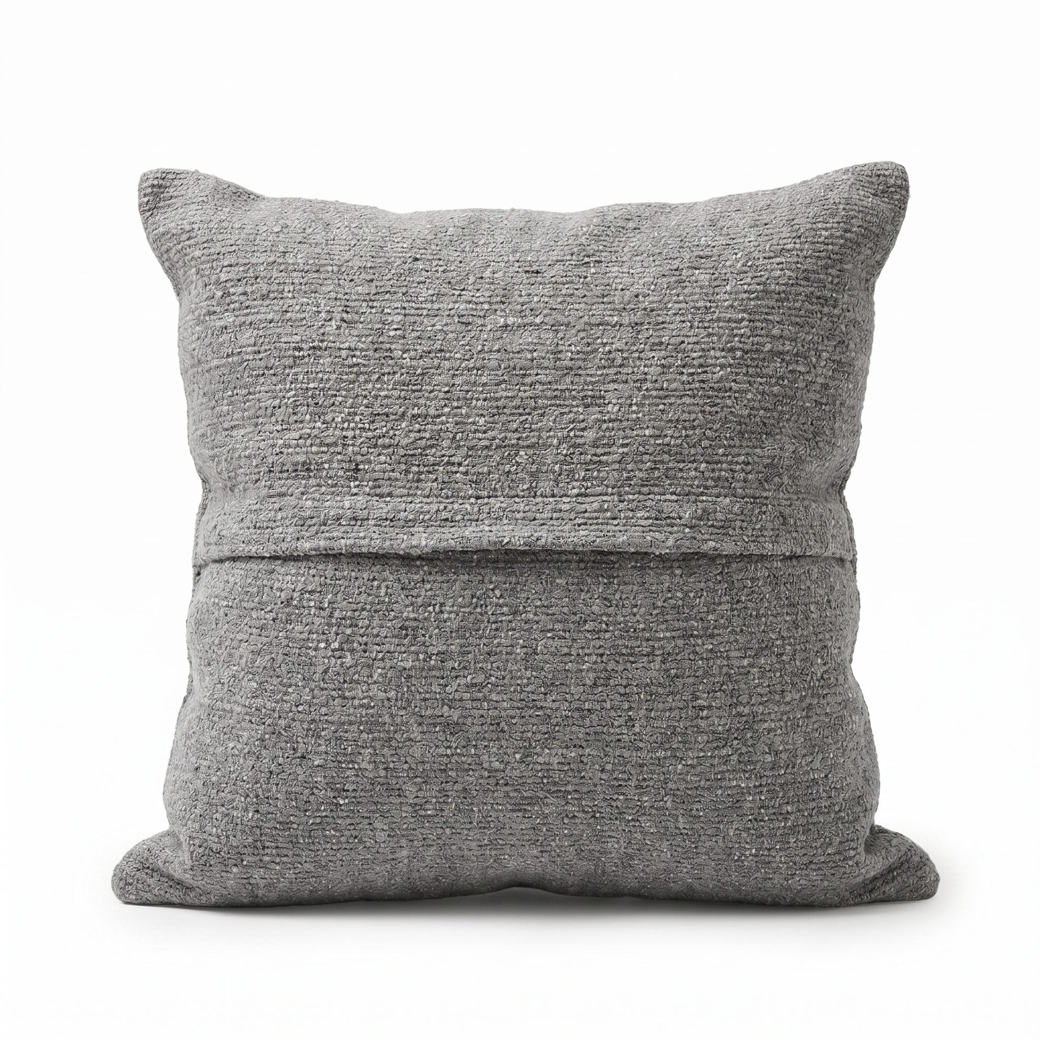 Turkish Rug Pillow Cover | 20'' x 20'' - back with hidden zipper