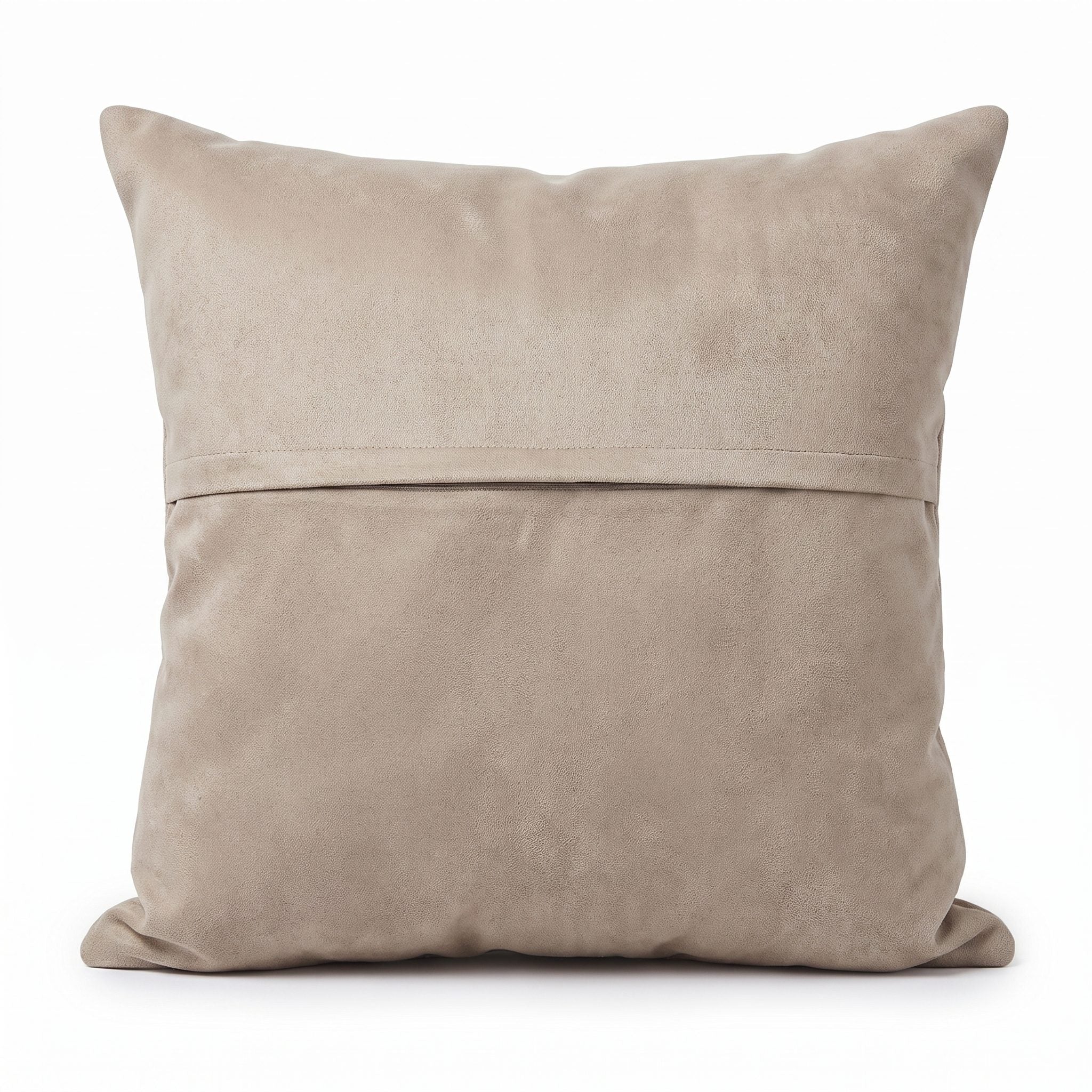 Turkish Rug Pillow Cover | 15'' x 16'' - back with hidden zipper