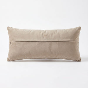Turkish Rug Bedding Pillow Cover | 16'' x 48'' - back with hidden zipper