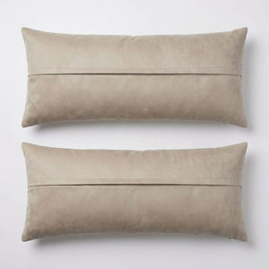 Turkish Kilim Bedding Pillow Cover Set of 2 | 16'' x 49'' - back with hidden zipper