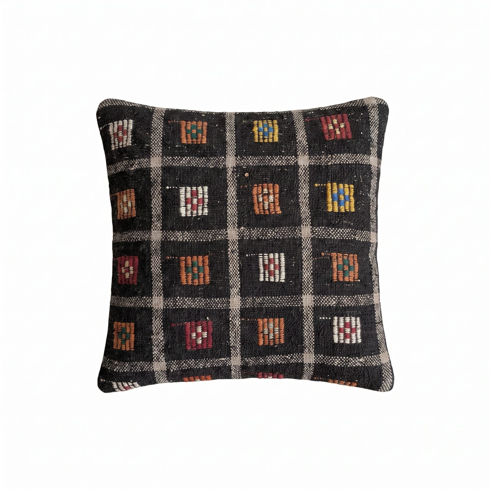 Turkish Rug Pillow Cover | 19'' x 20'' - front view