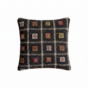 Turkish Rug Pillow Cover | 19'' x 20'' - front view