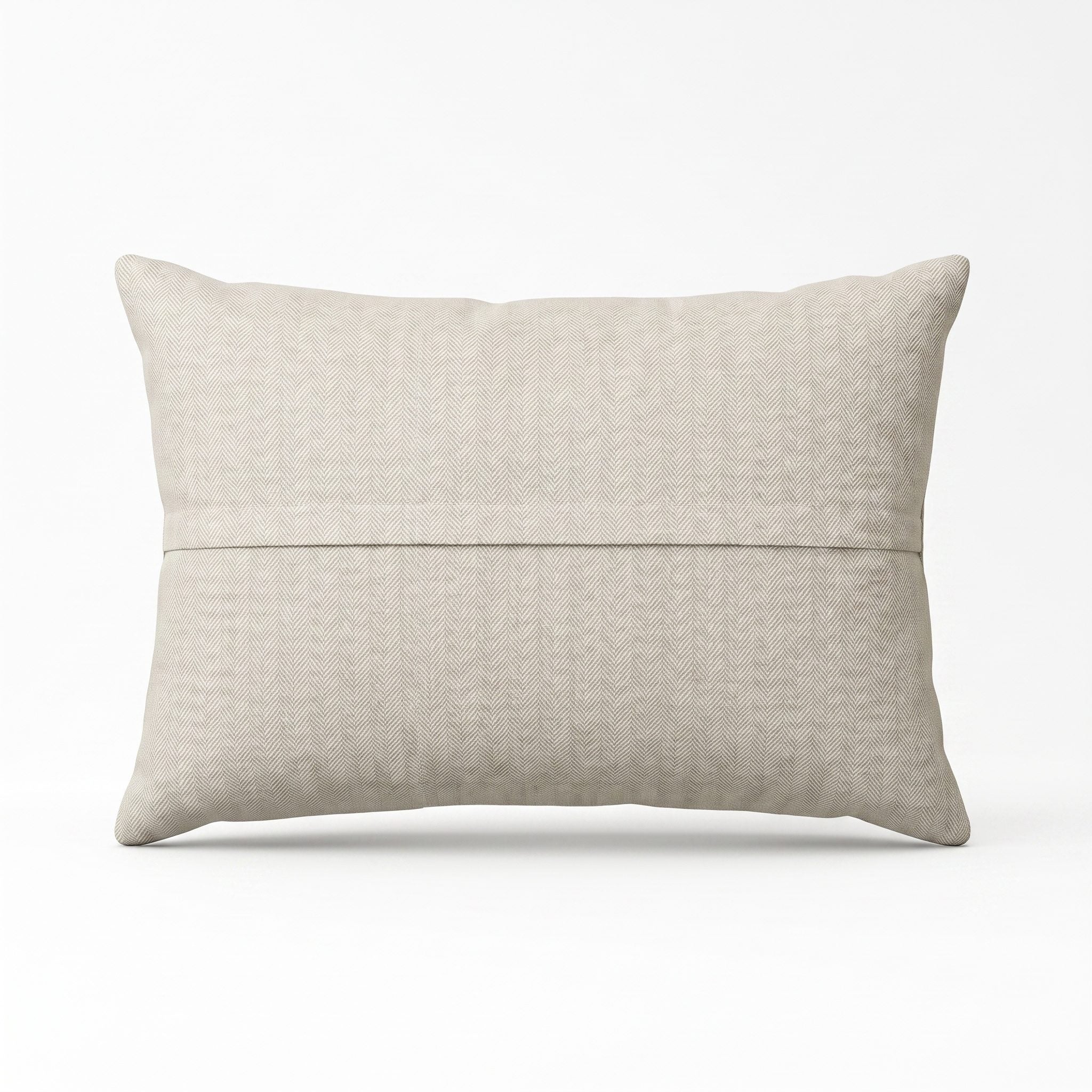 Uzbek Suzani Bedding Pillow Cover | 13'' x 27'' - back with hidden zipper