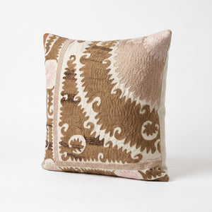 Uzbek Suzani Pillow Cover | 24'' x 21'' - right angle