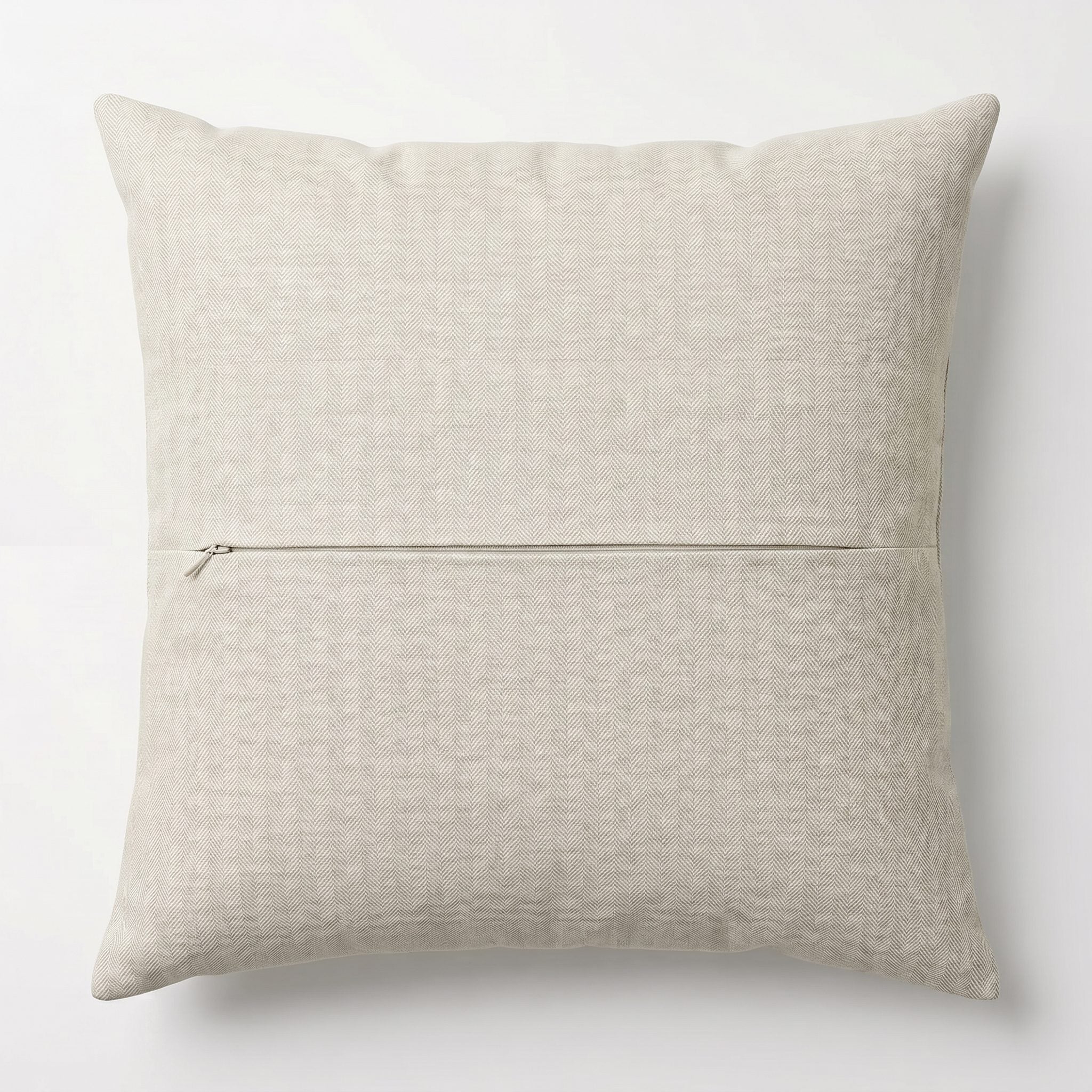 Uzbek Suzani Pillow Cover | 18'' x 18'' - back with hidden zipper