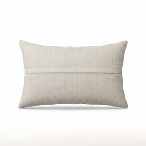 Uzbek Suzani Bedding Pillow Cover | 19'' x 29'' - back with hidden zipper