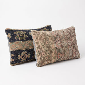 Turkish Rug Pillow Cover Set of 2 | 16'' x 24'' - right angle