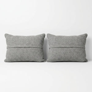 Turkish Rug Pillow Cover Set of 2 | 16'' x 24'' - back with hidden zipper