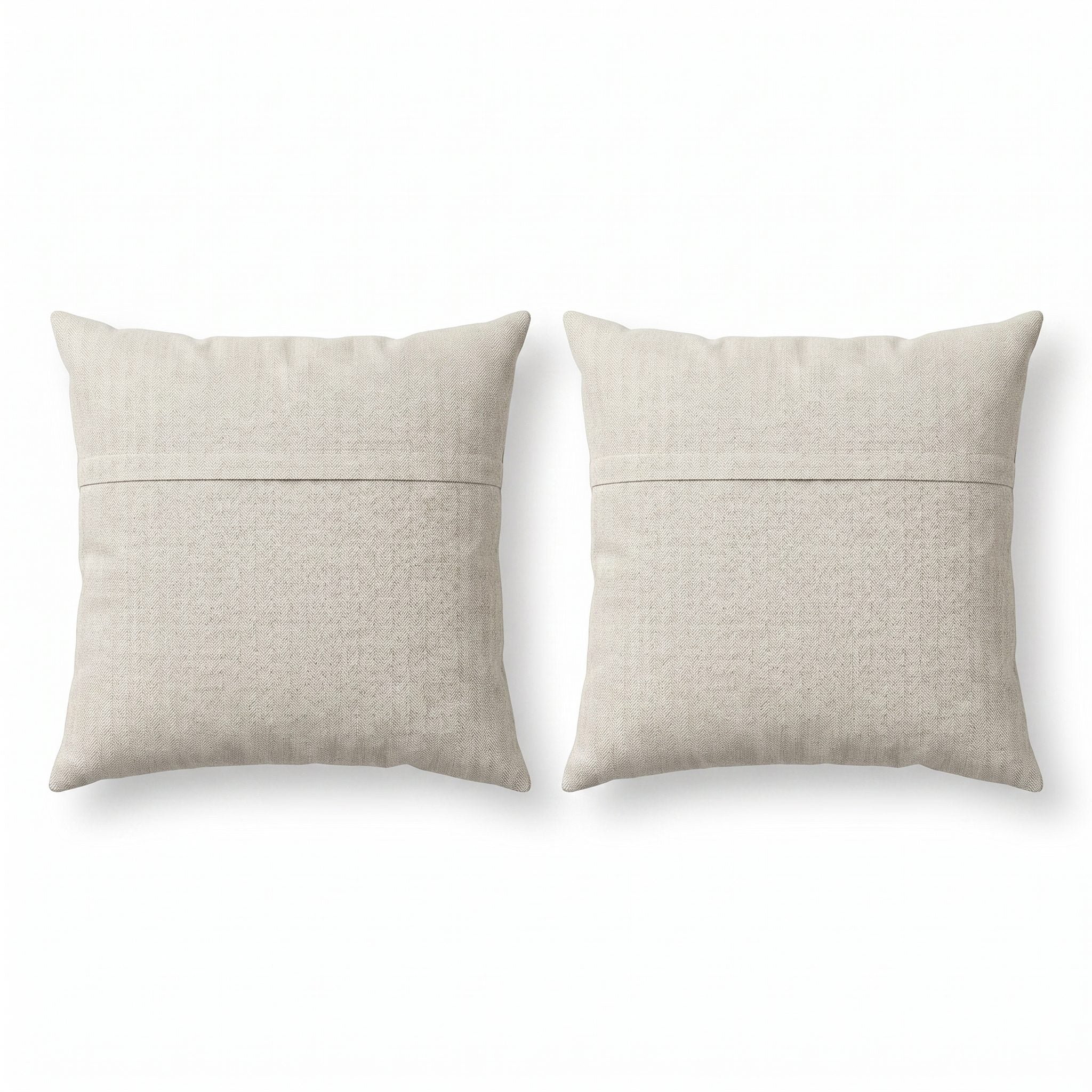 Uzbek Suzani Bedding Pillow Cover Set of 2 | 22'' x 24'' & 23'' x 27'' - back with hidden zipper