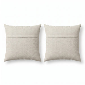 Uzbek Suzani Bedding Pillow Cover Set of 2 | 22'' x 24'' & 23'' x 27'' - back with hidden zipper
