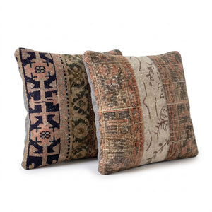 Turkish Rug Pillow Cover Set of 2 | 24'' x 24'' - right angle