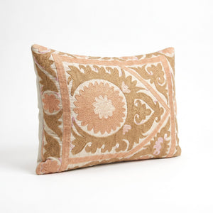 Uzbek Suzani Pillow Cover | 16'' x 24'' - left angle