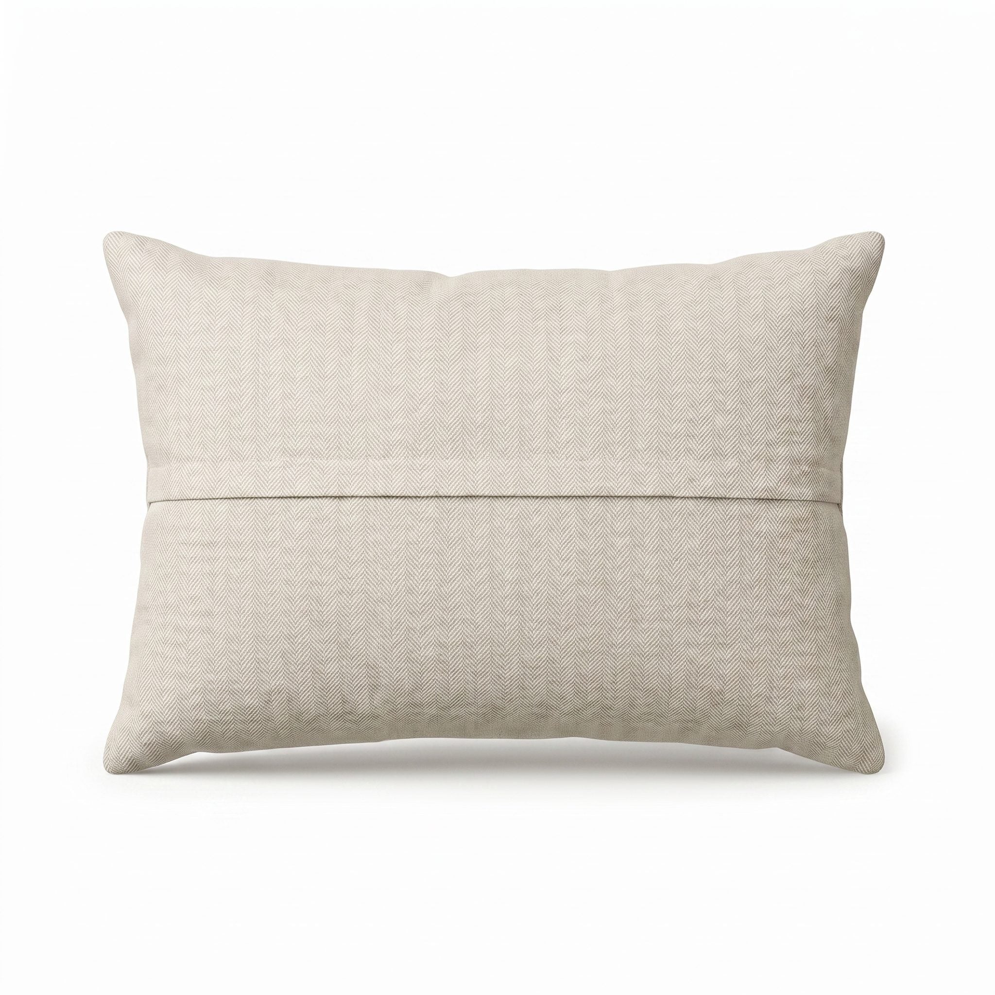 Uzbek Suzani Pillow Cover | 16'' x 24'' - back with hidden zipper