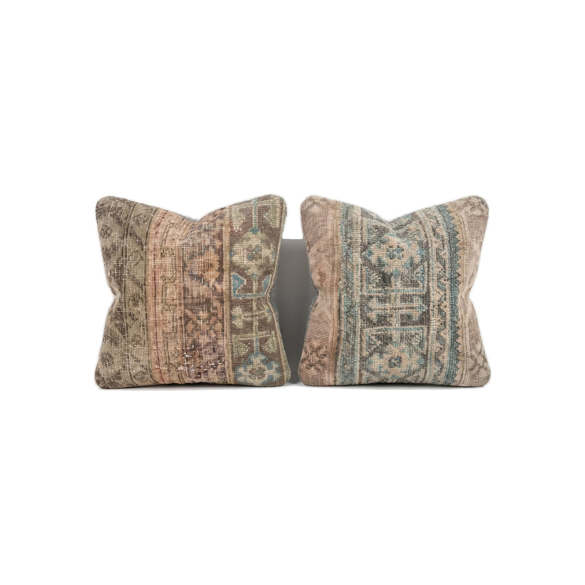 Turkish Rug Pillow Cover Set of 2 | 20'' x 20'' - front view