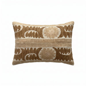 Uzbek Suzani Pillow Cover | 16'' x 20'' - front view
