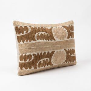 Uzbek Suzani Pillow Cover | 16'' x 20'' - left angle