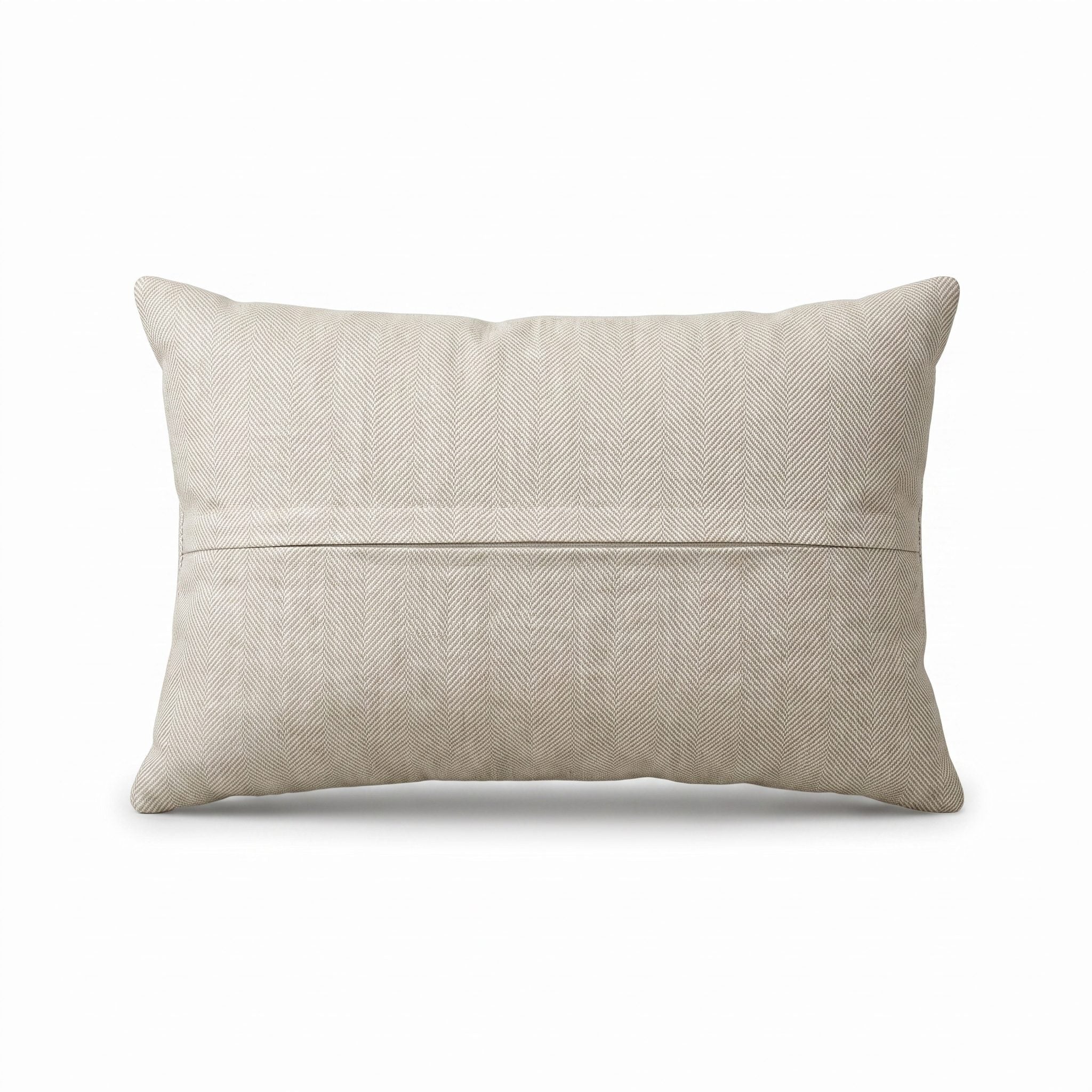 Uzbek Suzani Pillow Cover | 16'' x 20'' - back with hidden zipper