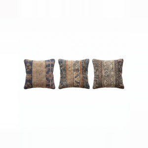 Turkish Rug Pillow Cover Set of 3 | 20'' x 20'' - front view