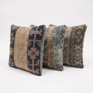 Turkish Rug Pillow Cover Set of 3 | 20'' x 20'' - left angle