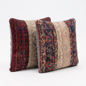 Turkish Rug Pillow Cover Set of 2 | 24'' x 24'' - right angle