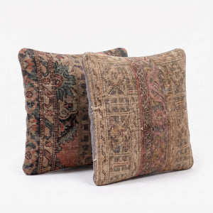 Turkish Rug Pillow Cover Set of 2 | 24'' x 24'' - right angle