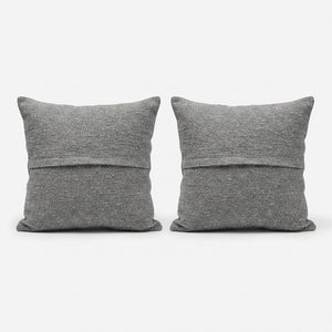 Turkish Rug Pillow Cover Set of 2 | 24'' x 24'' - back with hidden zipper