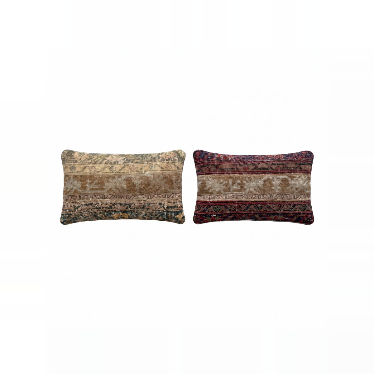 Turkish Rug Pillow Cover Set of 2 | 16'' x 24'' - front view