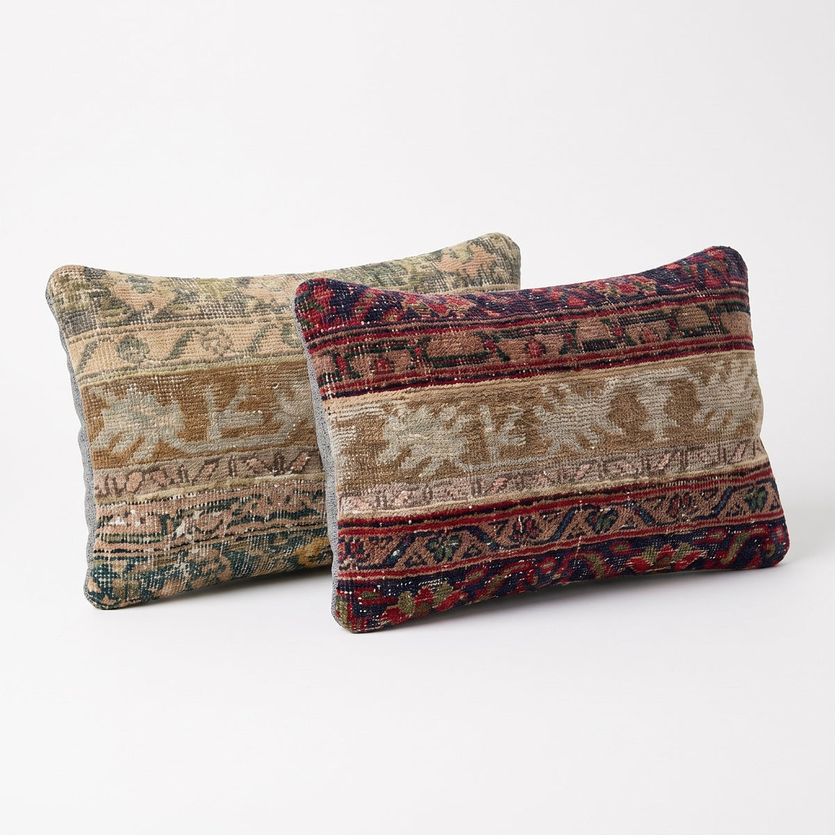 Turkish Rug Pillow Cover Set of 2 | 16'' x 24'' - right angle