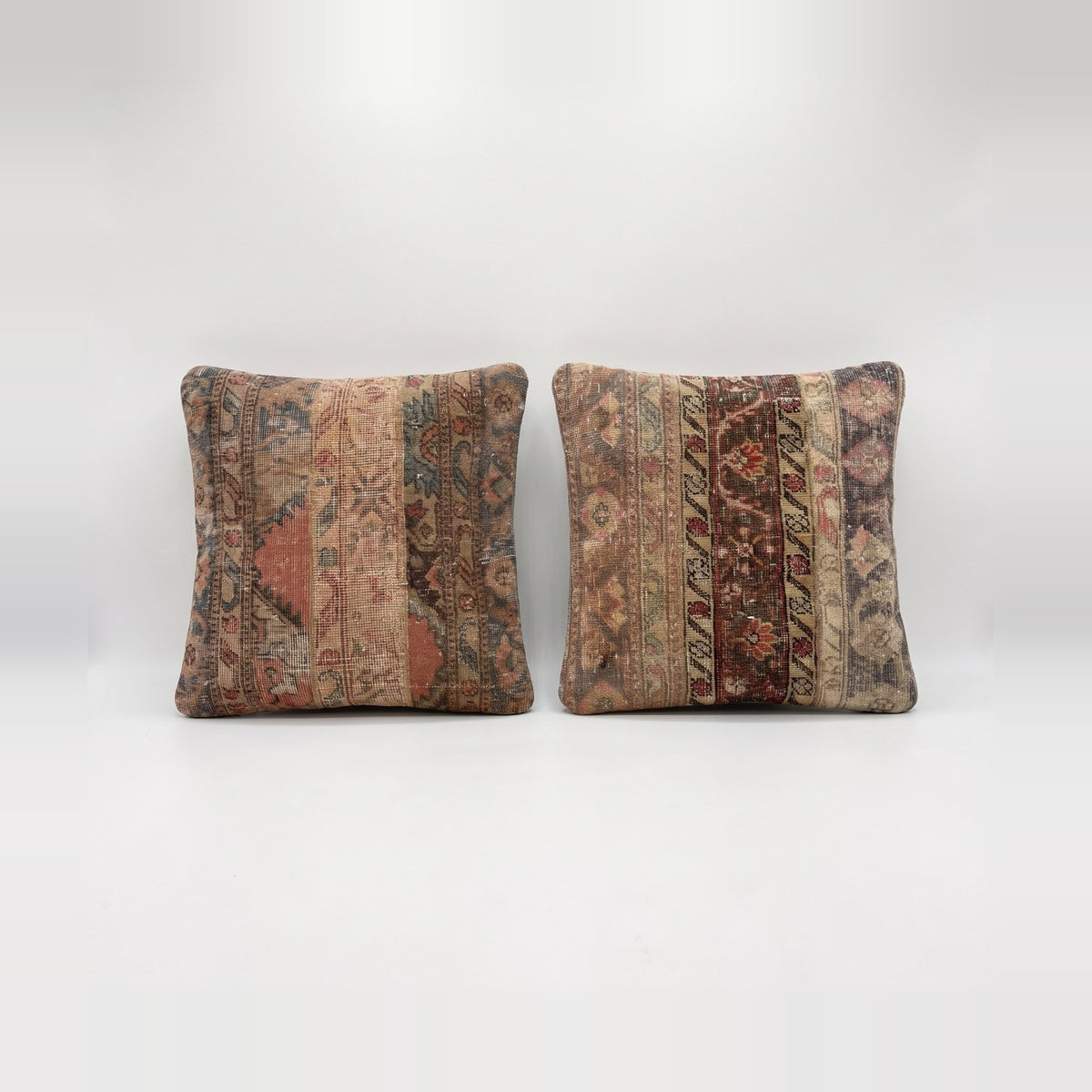 Turkish Rug Pillow Cover Set of 2 | 24'' x 24'' - front view