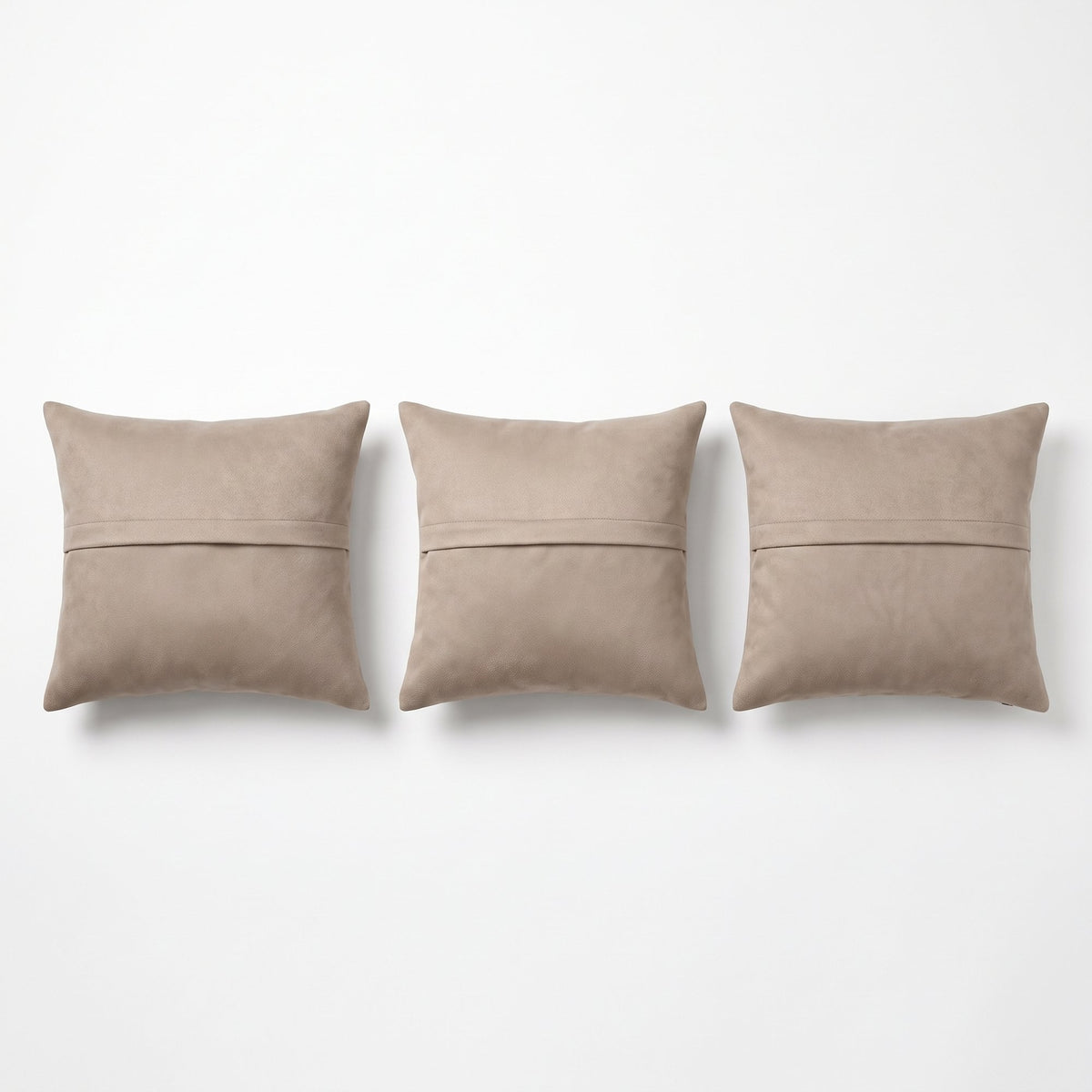 Turkish Rug Pillow Cover Set of 3 | 24'' x 24'' & 22'' x 24'' & 23'' x 23'' - back with hidden zipper