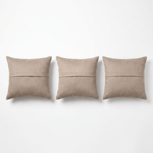 Turkish Rug Pillow Cover Set of 3 | 24'' x 24'' & 22'' x 24'' & 23'' x 23'' - back with hidden zipper