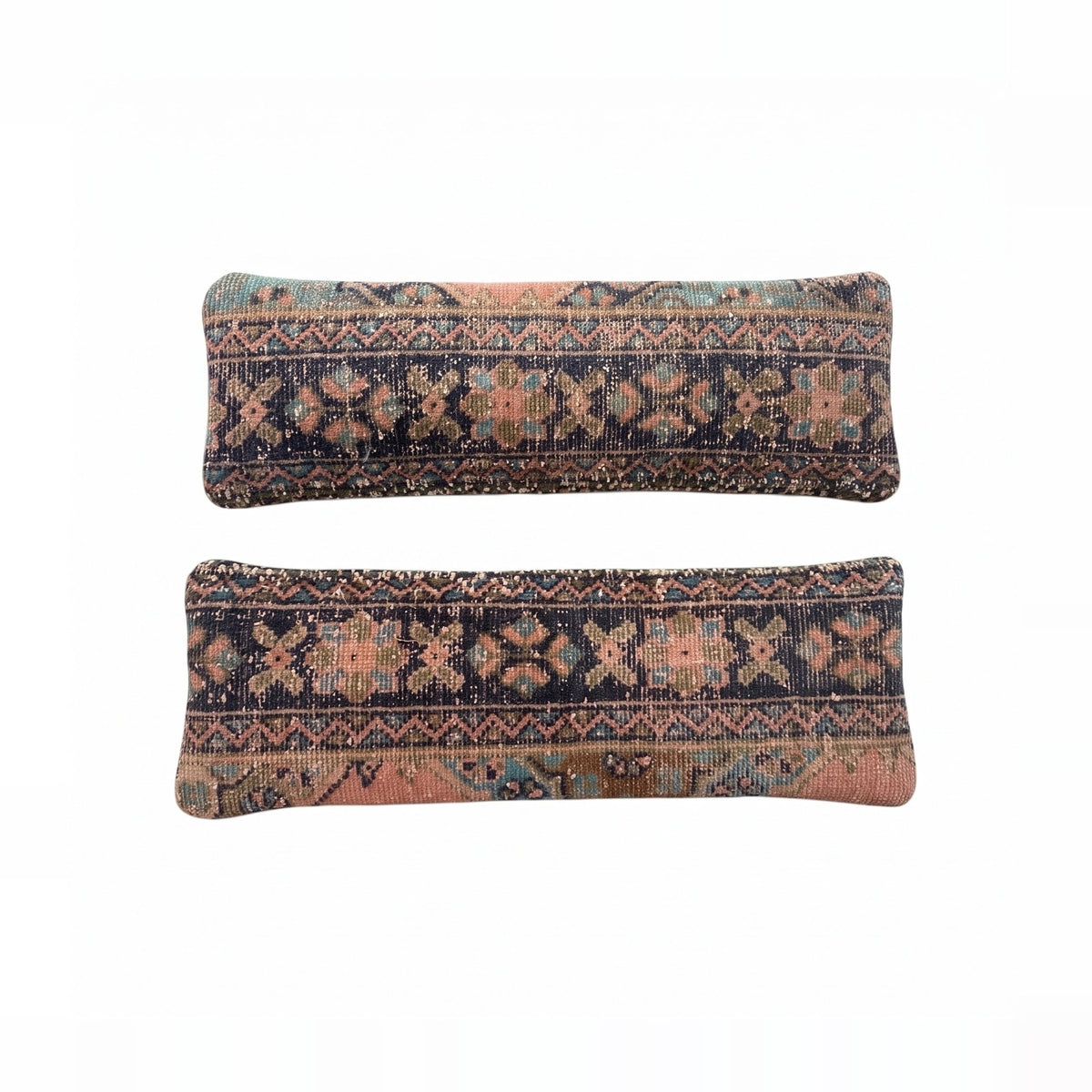 Turkish Rug Bedding Pillow Cover Set of 2 | 12'' x 35'' - front view