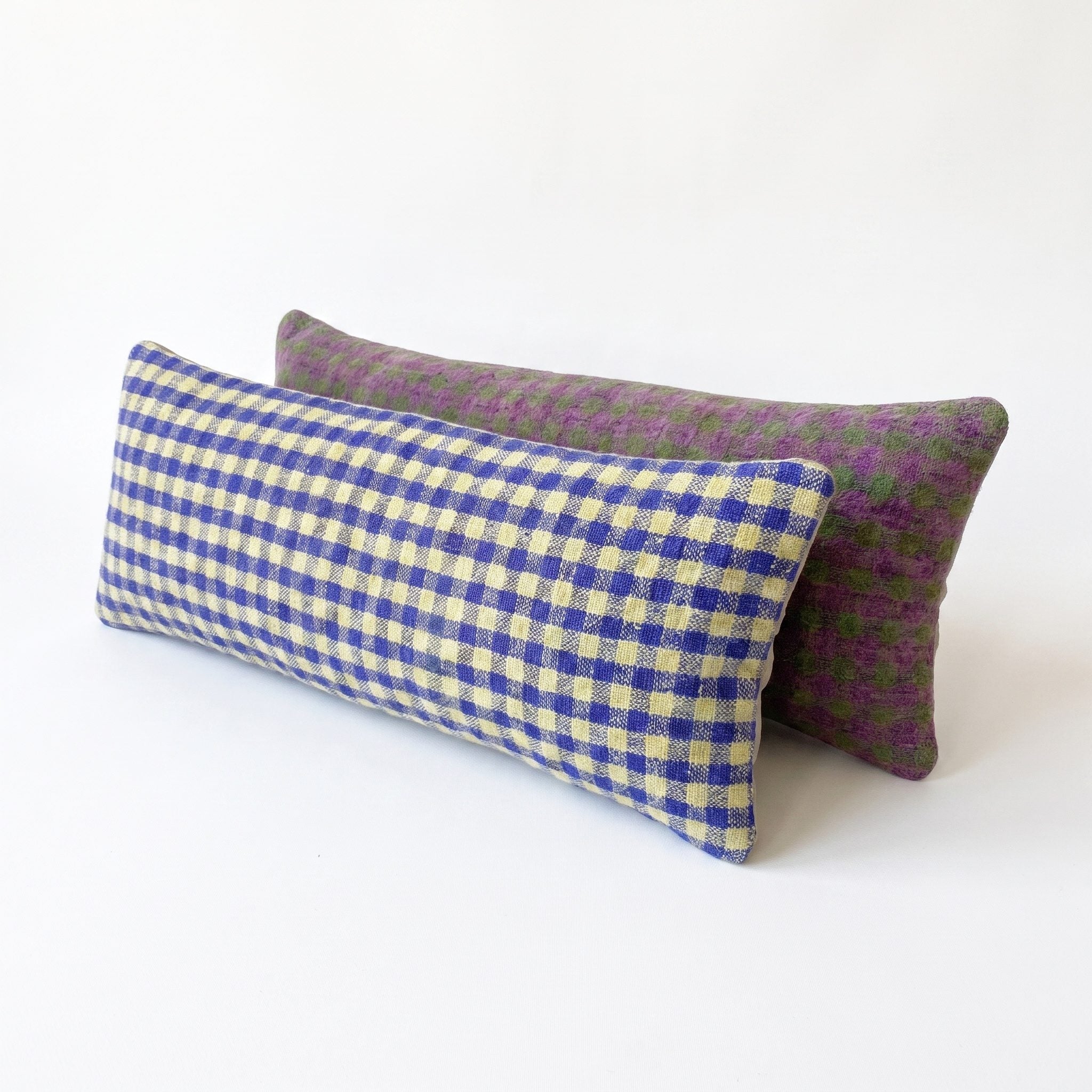 Turkish Kilim Bedding Pillow Cover Set of 2 | 16'' x 48'' - left angle