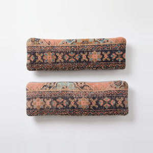 Turkish Rug Bedding Pillow Cover Set of 2 | 11'' x 35'' & 12'' x 36'' - front view