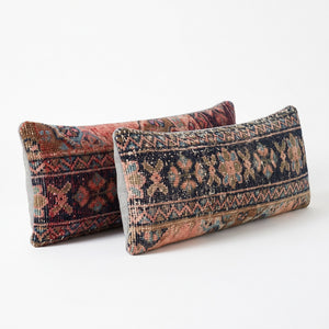 Turkish Rug Bedding Pillow Cover Set of 2 | 12'' x 35'' - right angle