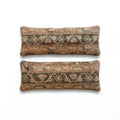 Turkish Rug Bedding Pillow Cover Set of 2 | 12'' x 35'' - front view