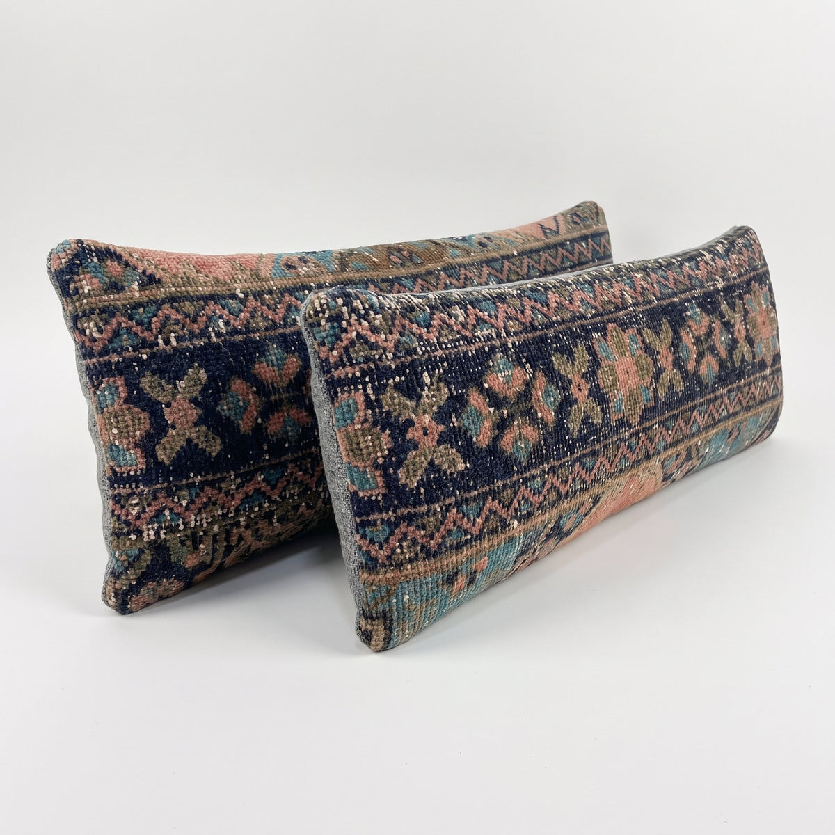 Turkish Rug Bedding Pillow Cover Set of 2 | 10'' x 36'' - right angle