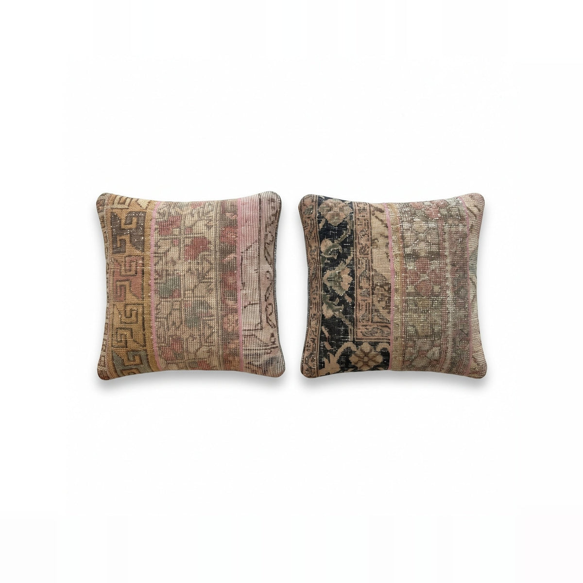Turkish Rug Pillow Cover Set of 2 | 20'' x 20'' - front view
