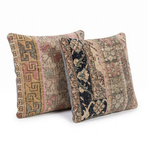 Turkish Rug Pillow Cover Set of 2 | 20'' x 20'' - right angle