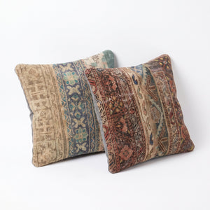 Turkish Rug Pillow Cover Set of 2 | 24'' x 24'' - right angle